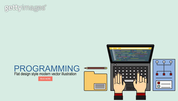 programming coding, programming banner, flat design concept 이미지 ...