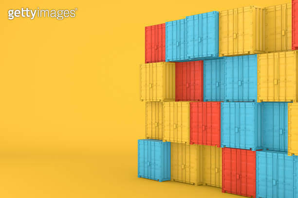 Shipping Container Minimal Design (1162543440) 일러스트, 무료 일러스트 - 게티이미지뱅크