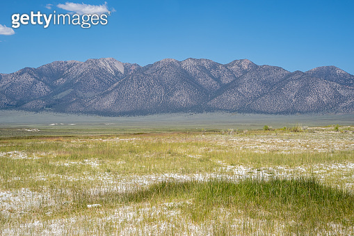 Salt White Ridge Glass Mountain Ridge, part of the White Mountains in California, in the ...