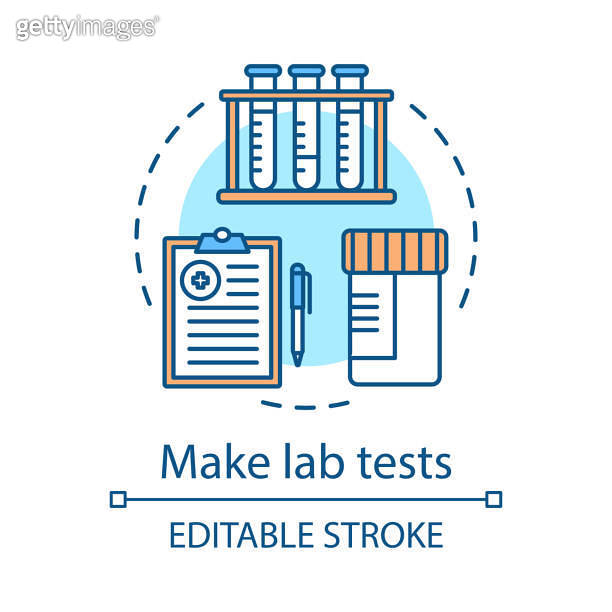 Lab tests concept icon 이미지 (1182878232) 게티이미지뱅크