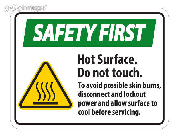 Hot Surface, Do Not Touch, To Avoid Possible Skin Burns, Disconnect And ...