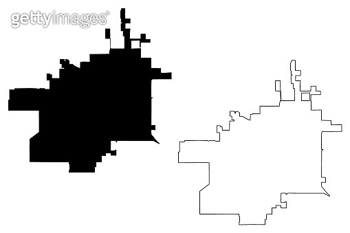 Lubbock City map vector 이미지 (1134863882) - 게티이미지뱅크