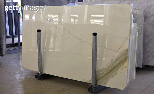 stack of marble o stone slabs - marble industry factory. Luxury ...