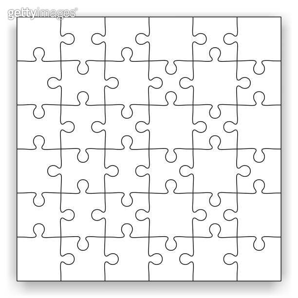 White complete puzzle elements background ??? (1163999215) - ???????
