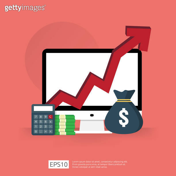 cost fee spending increase with arrow rising up growth diagram