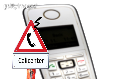 Warning sign call center rip off the phone 이미지 (1190366006) - 게티이미지뱅크