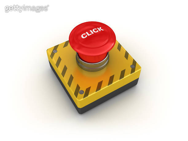 CLICK Push Button - 3D Rendering (1174167486) - 게티이미지뱅크
