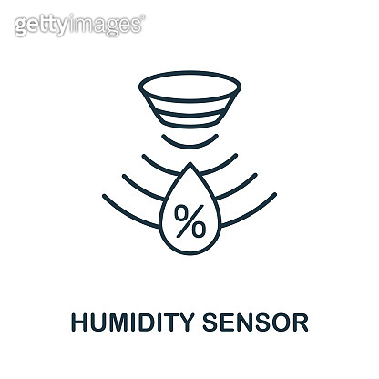Humidity Sensor outline icon. Thin line style from sensors icons ...