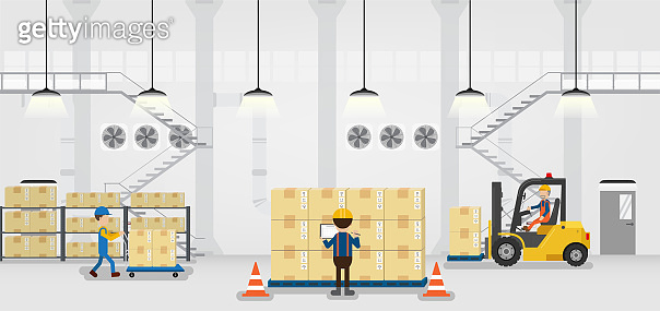Warehouse in process 이미지 (1183657523) - 게티이미지뱅크
