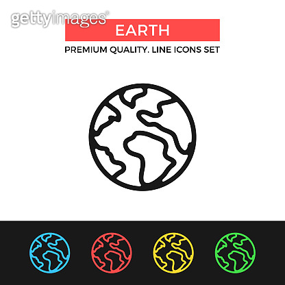 Vector Earth icon. Globe, planet concepts. Premium quality graphic ...