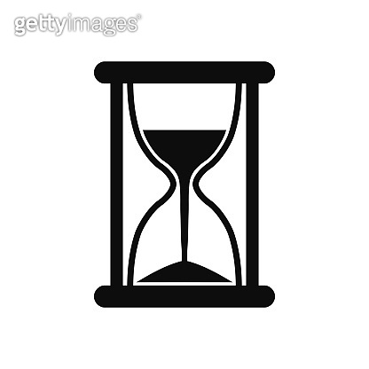 Hourglass icon, sandglass timer, clock flat icon for apps and websites ...