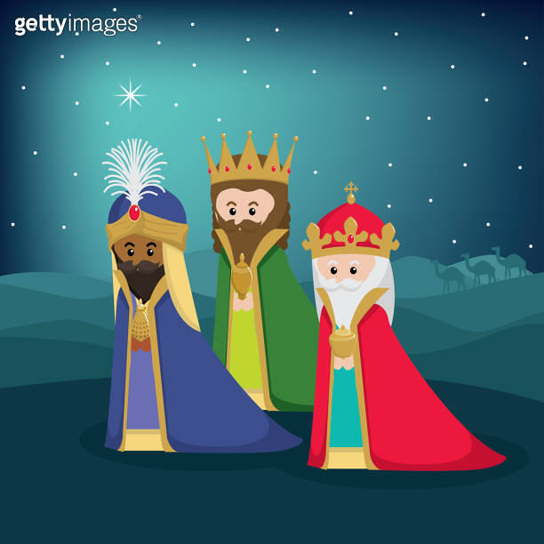 Epiphany Tree The tree magic kings. Epiphany day. Spanish Dia del Reyes 이미지 ...