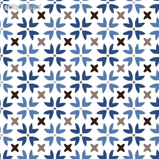 Hand drawn stars shaped Moroccan seamless pattern for Ramadan Kareem ...