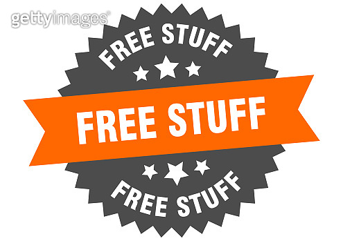 free stuff sign. free stuff circular band label. round free stuff ...
