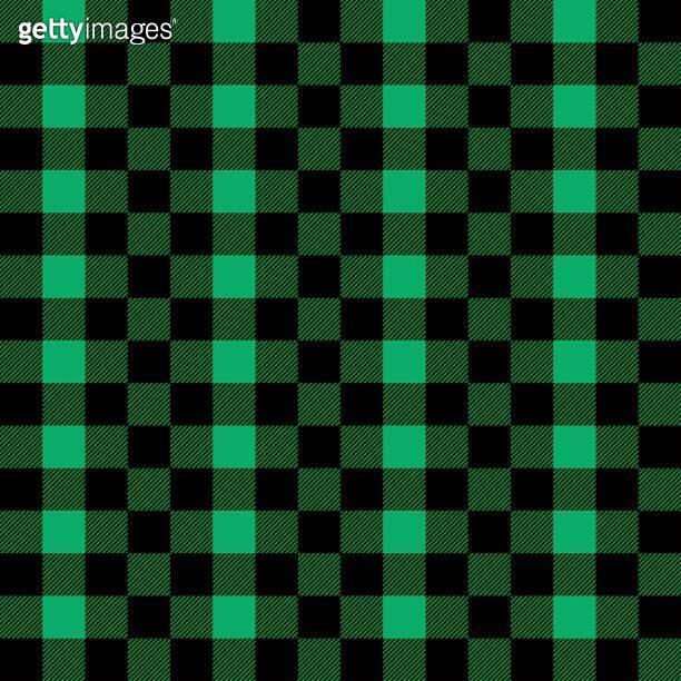 Plaid seamless pattern in green and black. 이미지 (1284114344) 게티이미지뱅크