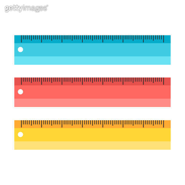 Measuring Tools School Ruler Set of colorful measuring scale tools rulers school instruments ...