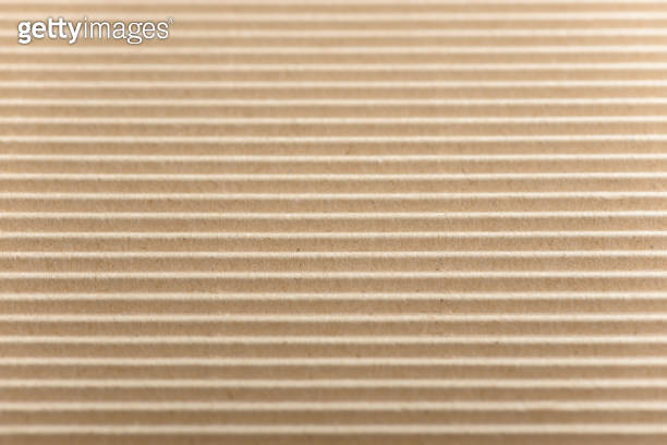 Carton or cardboard packing material. Texture of corrugated paper ...