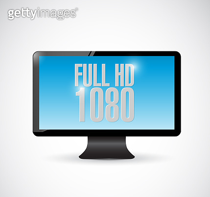 Full hd 1080 monitor illustration design 이미지 (1290309156) - 게티이미지뱅크