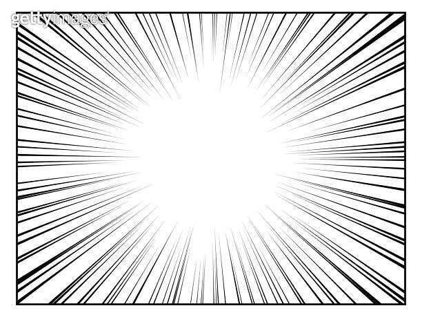 Radial line drawing. Action, speed lines, stripes 이미지 (1249671026) - 게티 ...
