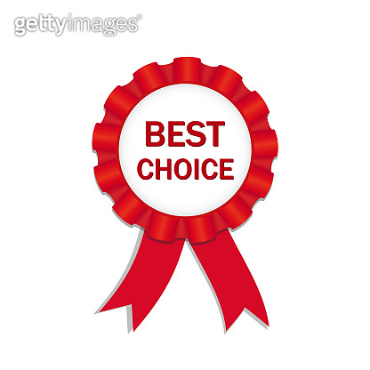 Users Choice Ribbon Best choice ribbon. Satin bow with text on isolated background ...