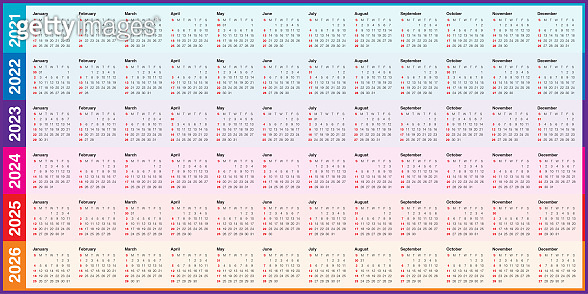year-2021-2022-2023-2024-2025-2026-calendar-vector-design-template