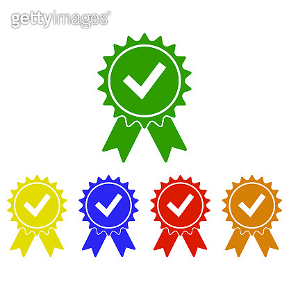 Approve and Reject Medal vector Icons (1217001490) - 게티이미지뱅크