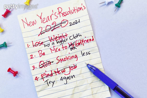 New year resolution 2021 fail concept, funny, meme 이미지 (1287391944 ...