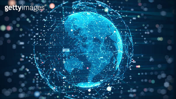 Global network connection and data connections concept. 이미지 (1271088428 ...