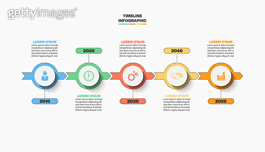 Business data visualization. timeline infographic icons designed for ...