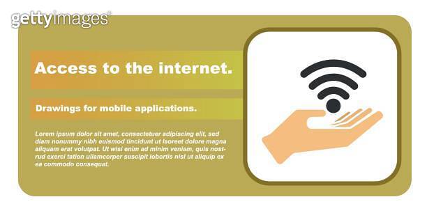 internet access icon display for mobile sites and apps 이미지 (1265093184 ...