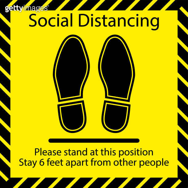 Foot Symbol Marking the standing position, the floor as markers for ...