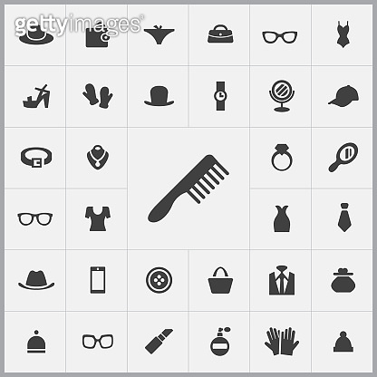 comb icon. accessories icons universal set (1206929593) 일러스트, 무료 일러스트 ...