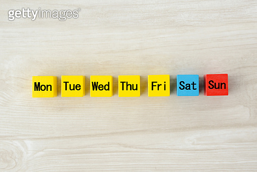 One Week Jpg Schedule for one week images 이미지 (1269819785) - 게티이미지뱅크