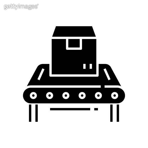 Percel Percel black icon, concept illustration, vector flat symbol, glyph sign ...