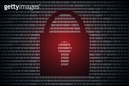 Digital lock and red binary code 이미지 (1202607872) - 게티이미지뱅크