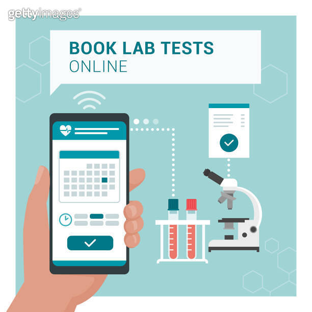 Book your medical lab test online 이미지 (1257216267) 게티이미지뱅크