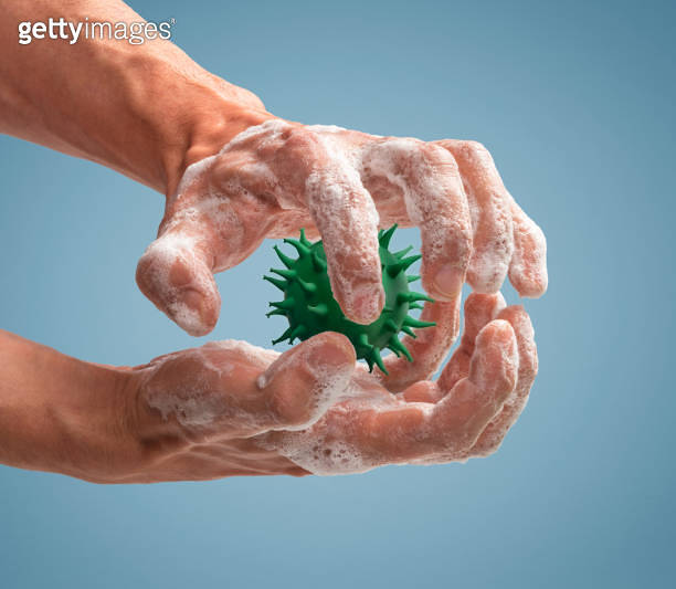 Washing hands with soap kills viruses 이미지 (1217358014) 게티이미지뱅크