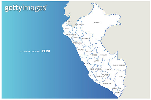 Peru Map Vector Map Of Peru In South America 1215834771 1215834771 