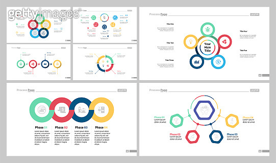 Seven Management Slide Templates Set (1222334178) 일러스트, 무료 일러스트 - 게티이미지뱅크