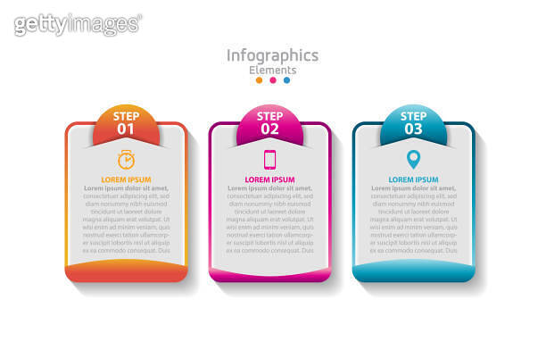 Vector elements for infographics. presentation and chart. steps or ...
