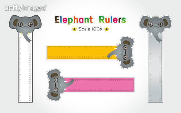 Rulers Inch and metric rulers Vector isolated set 이미지 (1224154416) - 게티 ...