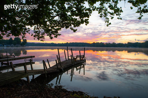 Lake SunriseNyona LakeFulton County Indiana 이미지 (1252447976) 게티이미지뱅크