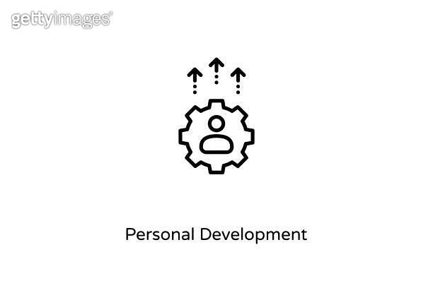 Linear Personal Development icon in vector. Logotype 이미지 (1270365738 ...