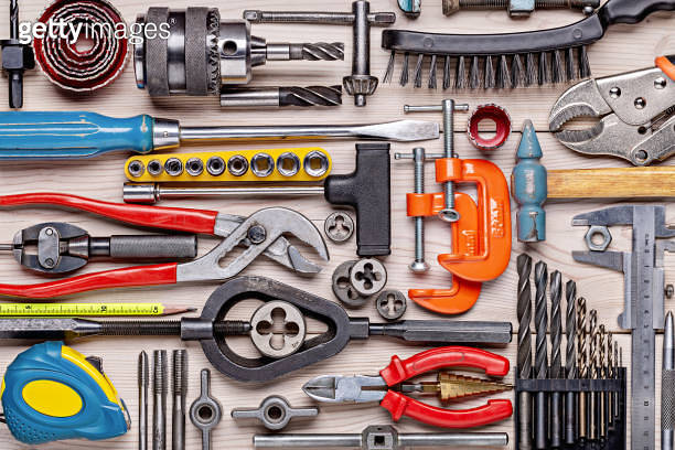 Work tool of the wizard, tools for various types of construction and ...