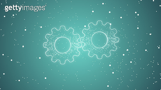 Creative interpretation of rotation of steel gears technology ...