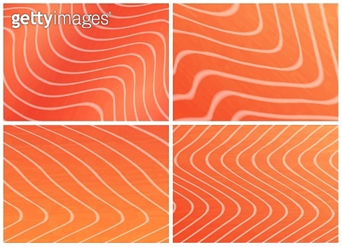 Salmon trout fish meat texture background set (1292540181) 일러스트, 무료 ...