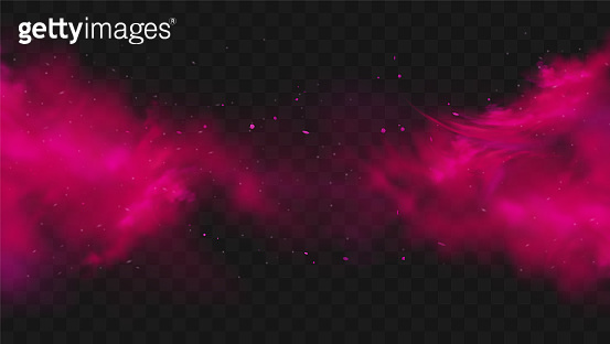 Exploding Red Mist Background Red smoke or fog color isolated on transparent dark background ...