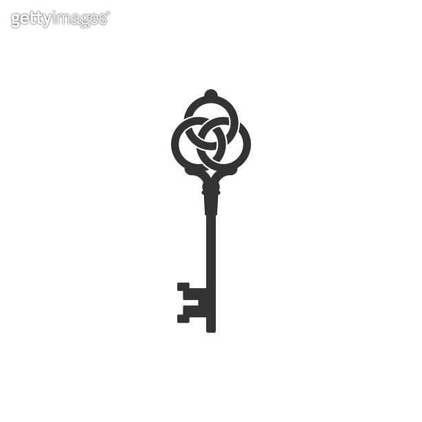 Key logo lock - vector door safe unlock symbol password safety home ...