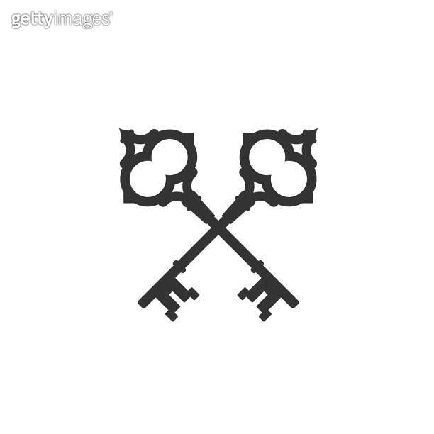 Key logo lock - vector door safe unlock symbol password safety home ...