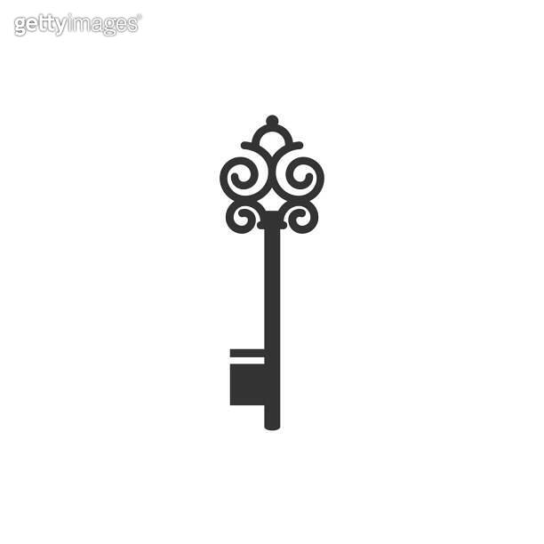 Key logo lock - vector door safe unlock symbol password safety home ...